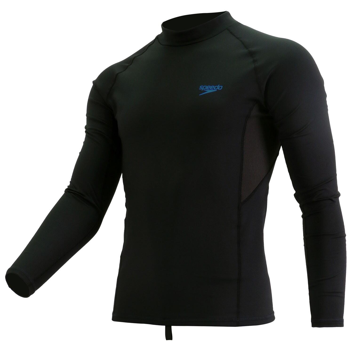 SPEEDO MAGLIA UOMO SPEEDO XTHERMAL 1XT CASUAL BASE LAYER IDROREPELLENTE BLACK-NT