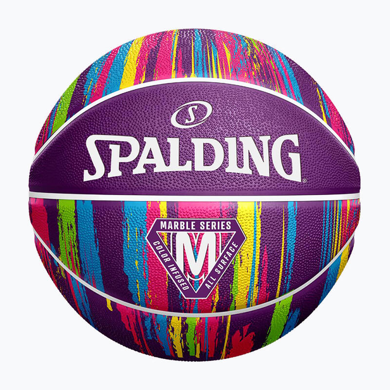 Ballon de basket en marbre Spalding