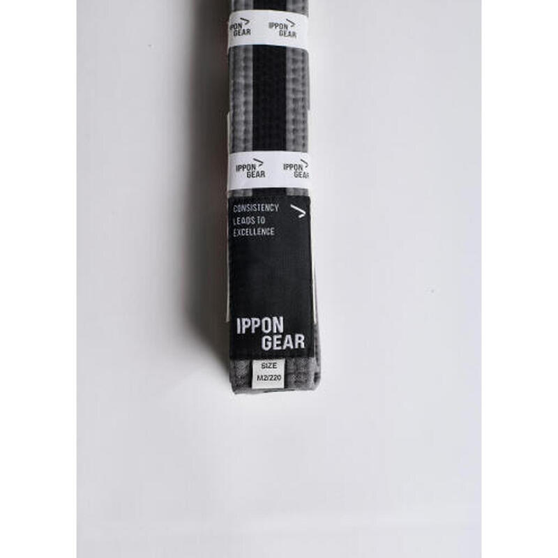 Centura BJJ Junior Ippon Gear Gri/Negru/Gri