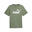T-shirt PUMA Essentials Logo para homem Verde eucalipto