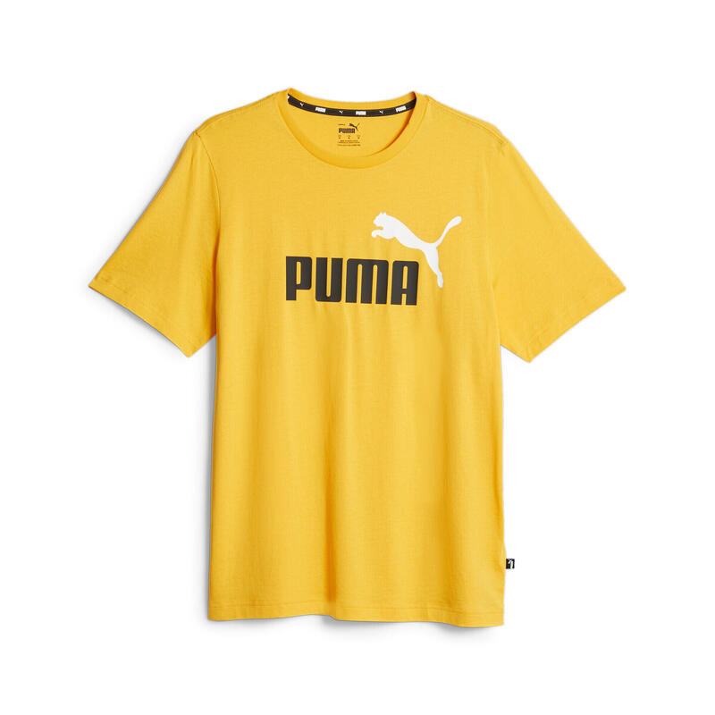 Essentials+ T-Shirts zweifarbigem PUMA Red Herren mit Logo PUMA Risk - DECATHLON High