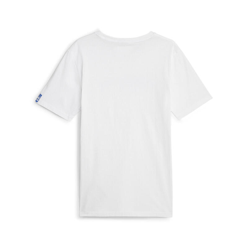 T-shirt de andebol PUMA Branco Prateado Azul celeste