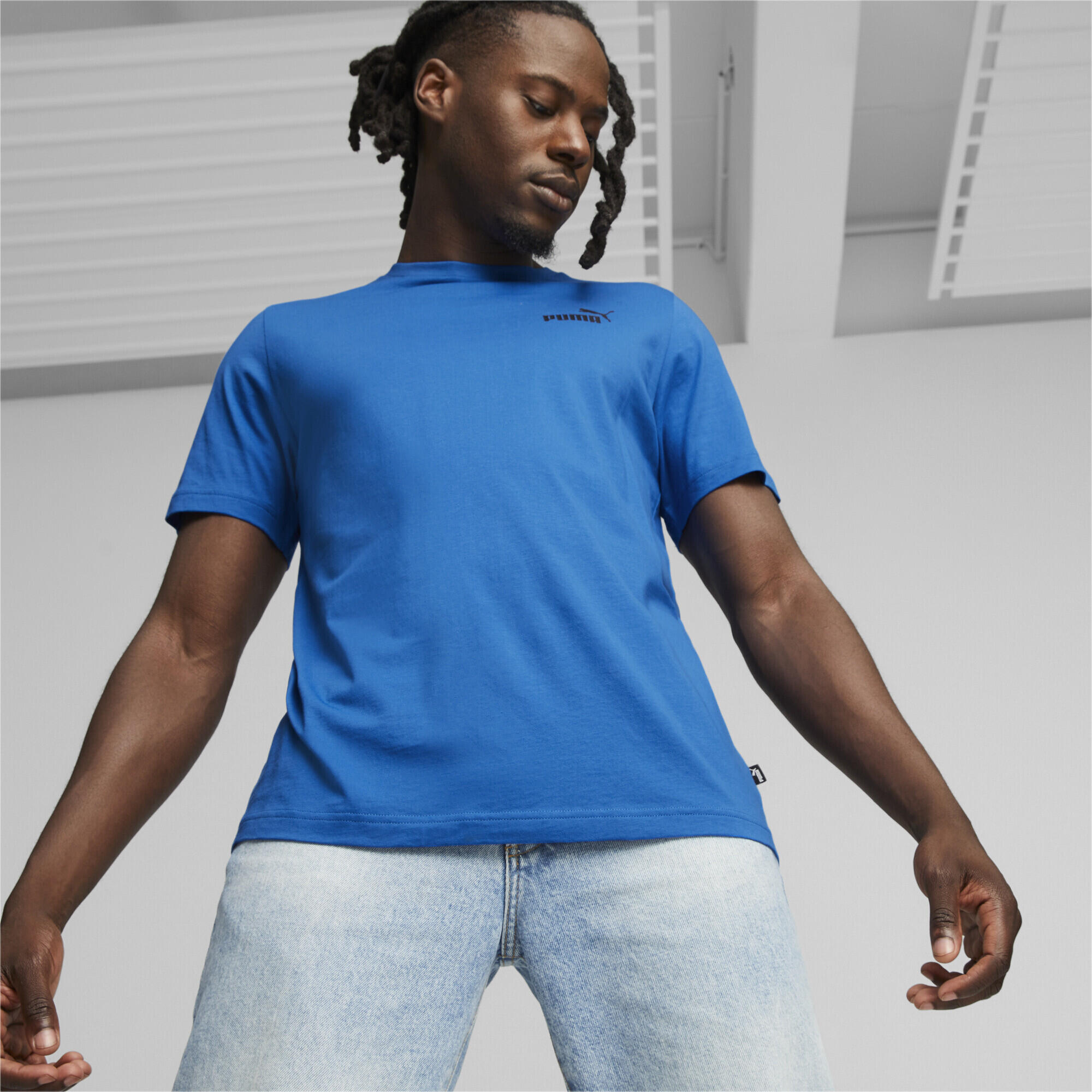 Camiseta con logotipo pequeño Essentials Hombre PUMA Racing Blue 2/5