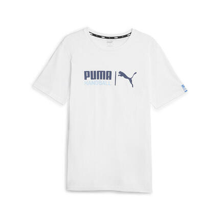 Handball T-Shirt Herren PUMA White Silver Sky Blue