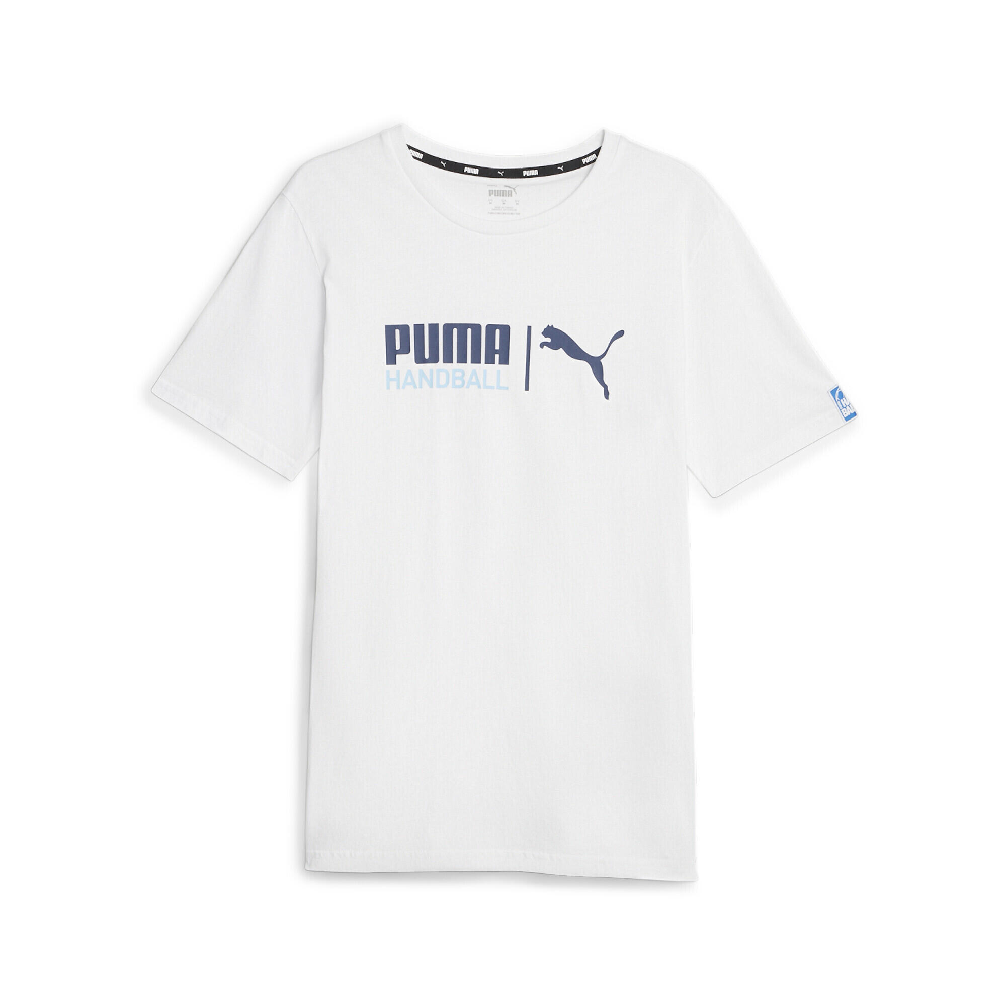 Puma - T-shirt De Handball Puma White Silver Sky Blue - T-shirt Manches Courtes - Blanc|bleu|gris - 40 M - Decathlon