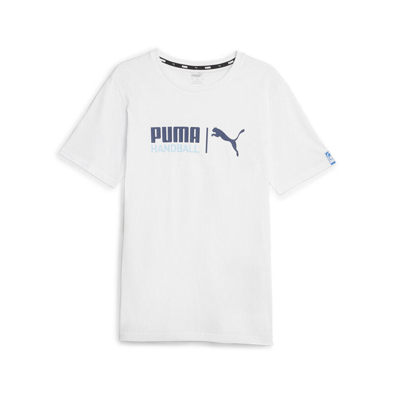 Handbal-T-shirt voor heren PUMA White Silver Sky Blue