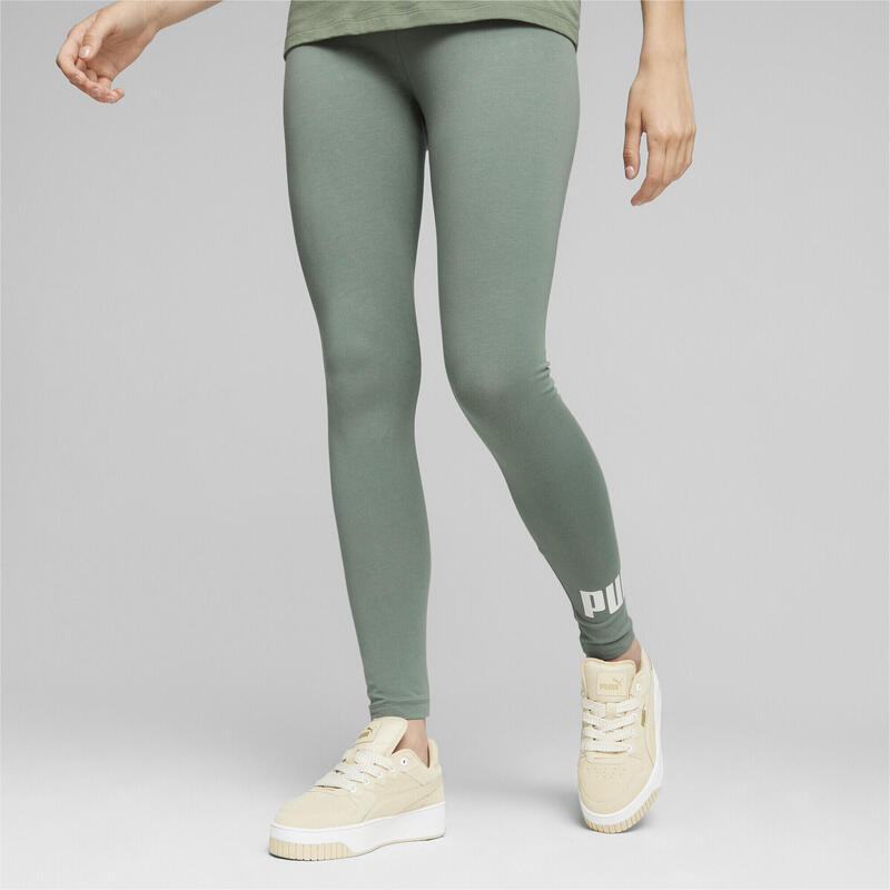 Essentials legging met logo dames PUMA Eucalyptus Green