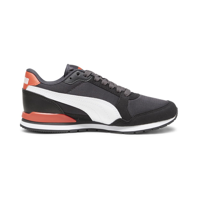 ST Runner v3 Mesh sportschoenen voor jongeren PUMA Dark Coal White Black Gray