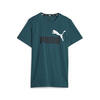 Essentials+ T-shirt met tweekleurig logo voor jongeren PUMA Malachite Green