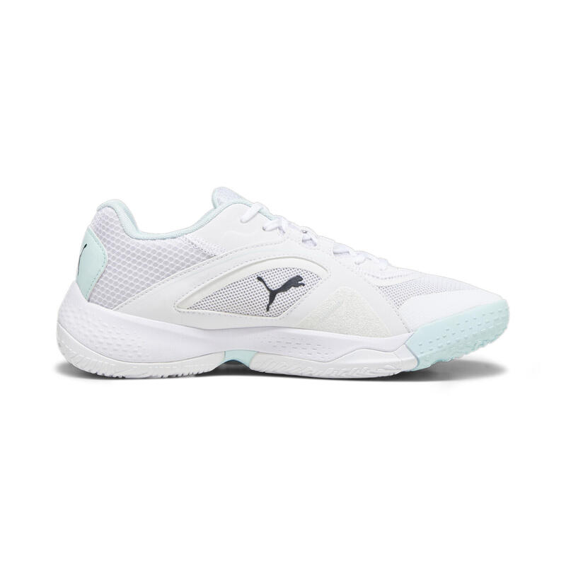 Chaussures de sport en salle Solarstrike II PUMA White Shadow Gray Nitro Blue