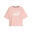 T-shirt corta con logo Essentials donna PUMA Peach Smoothie Pink