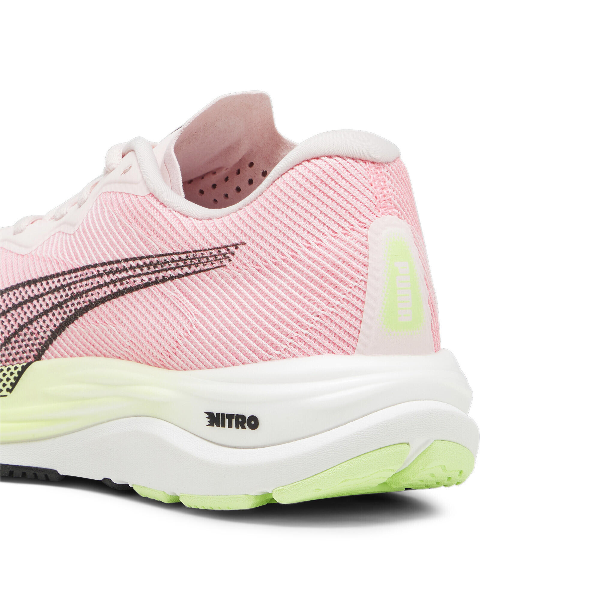 Chaussures de running Velocity Nitro 2 Femme PUMA Frosty Pink Speed Green 4/7