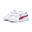 Smash 3.0 leren V sneakers voor kinderen PUMA White Pinktastic Pink