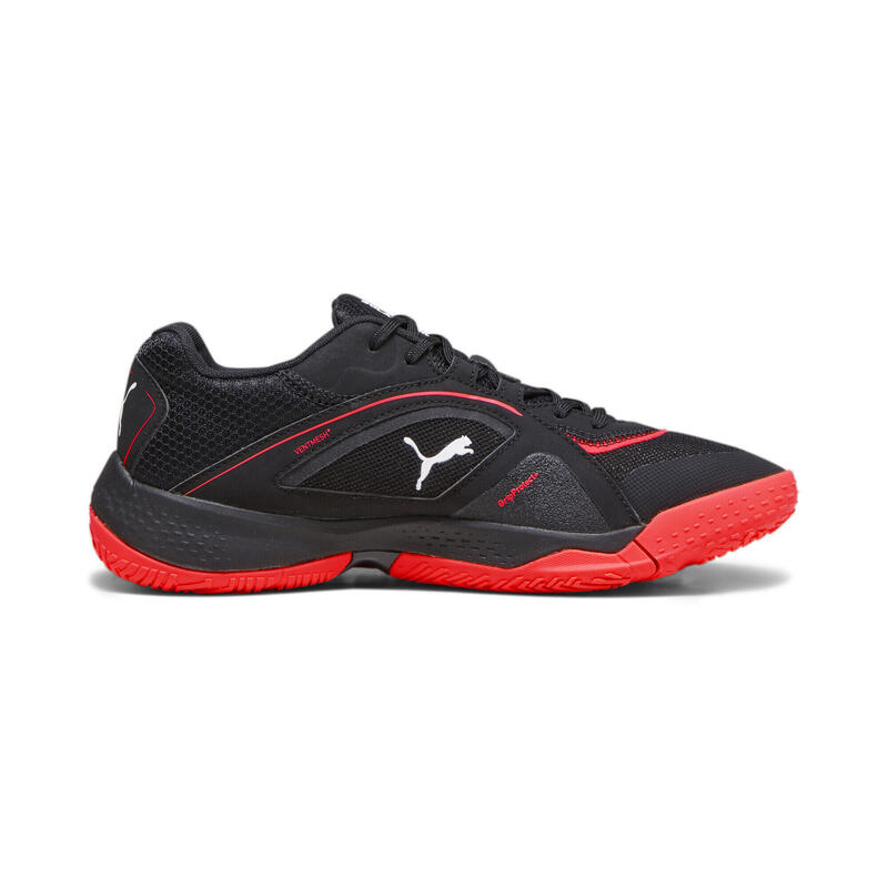 Chaussures de sport en salle Solarstrike II PUMA Black Fire Orchid White Red