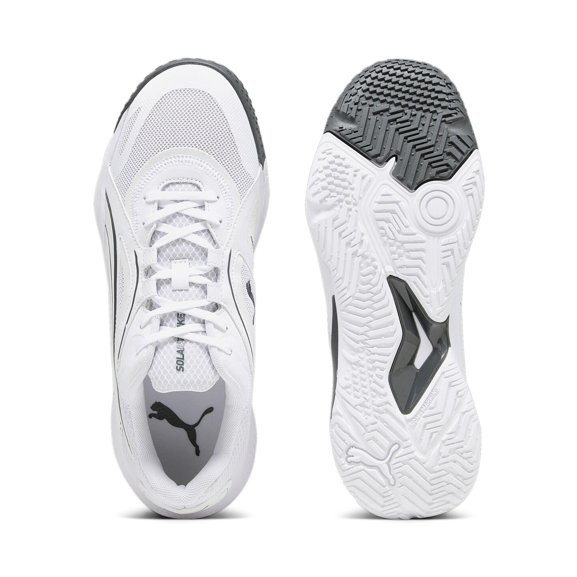 Chaussures de sport en salle Solarstrike II PUMA White Shadow Gray 6/7
