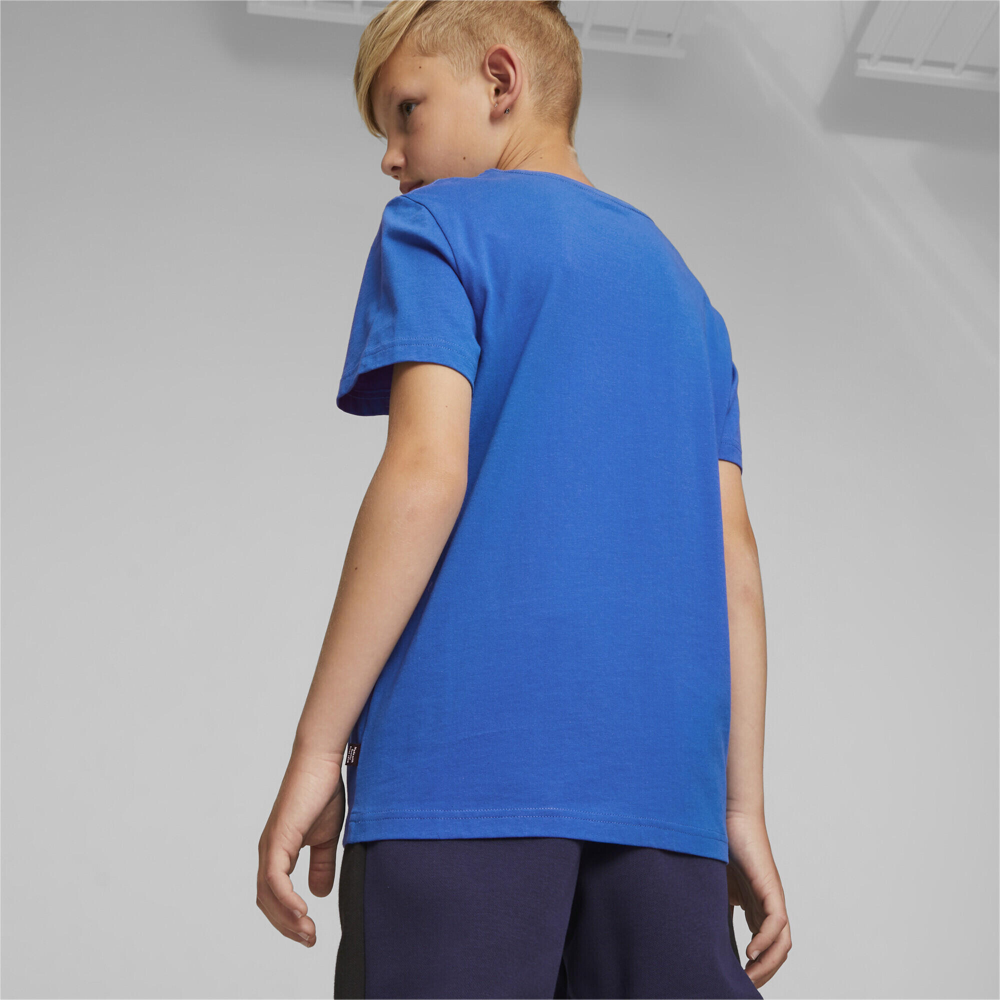 Camiseta Niño Essentials+ Two-Tone Logo PUMA Racing Blue 4/5