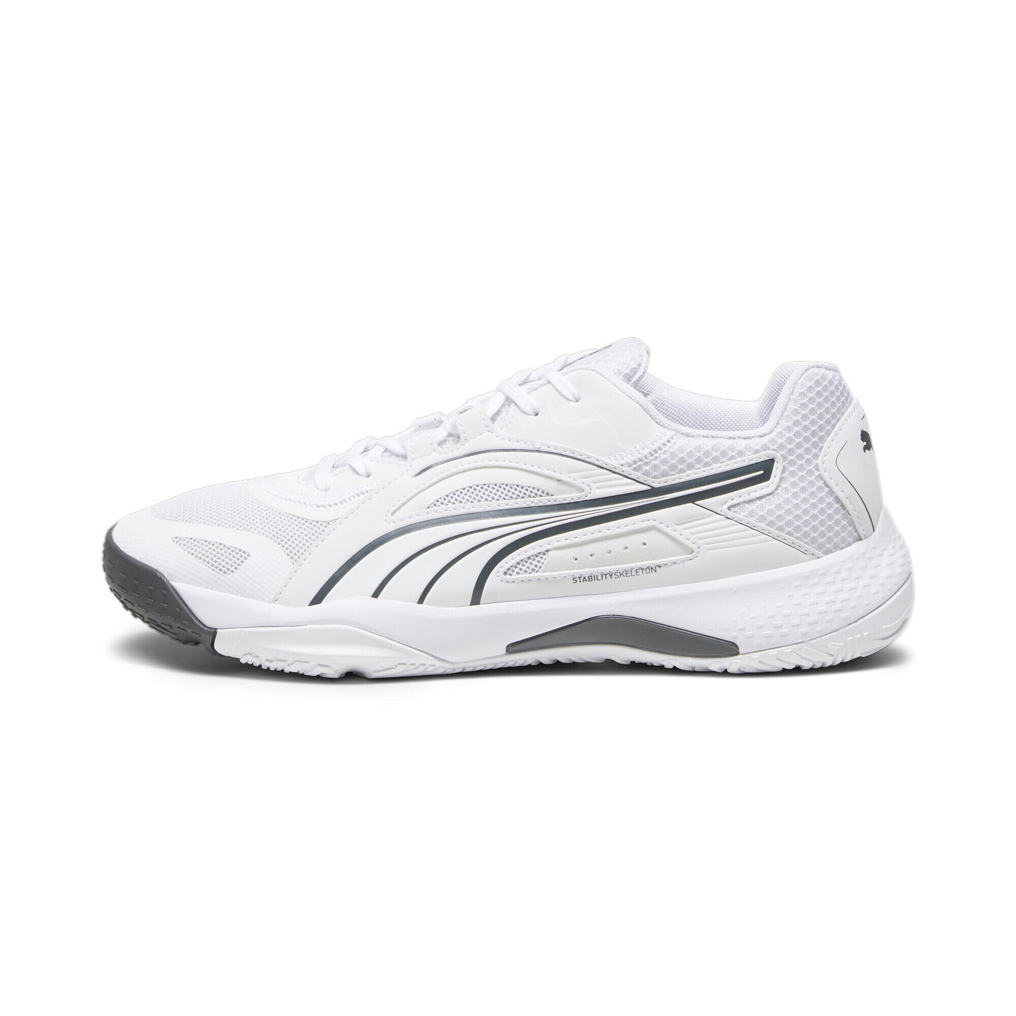 Chaussures de sport en salle Solarstrike II PUMA White Shadow Gray 5/7