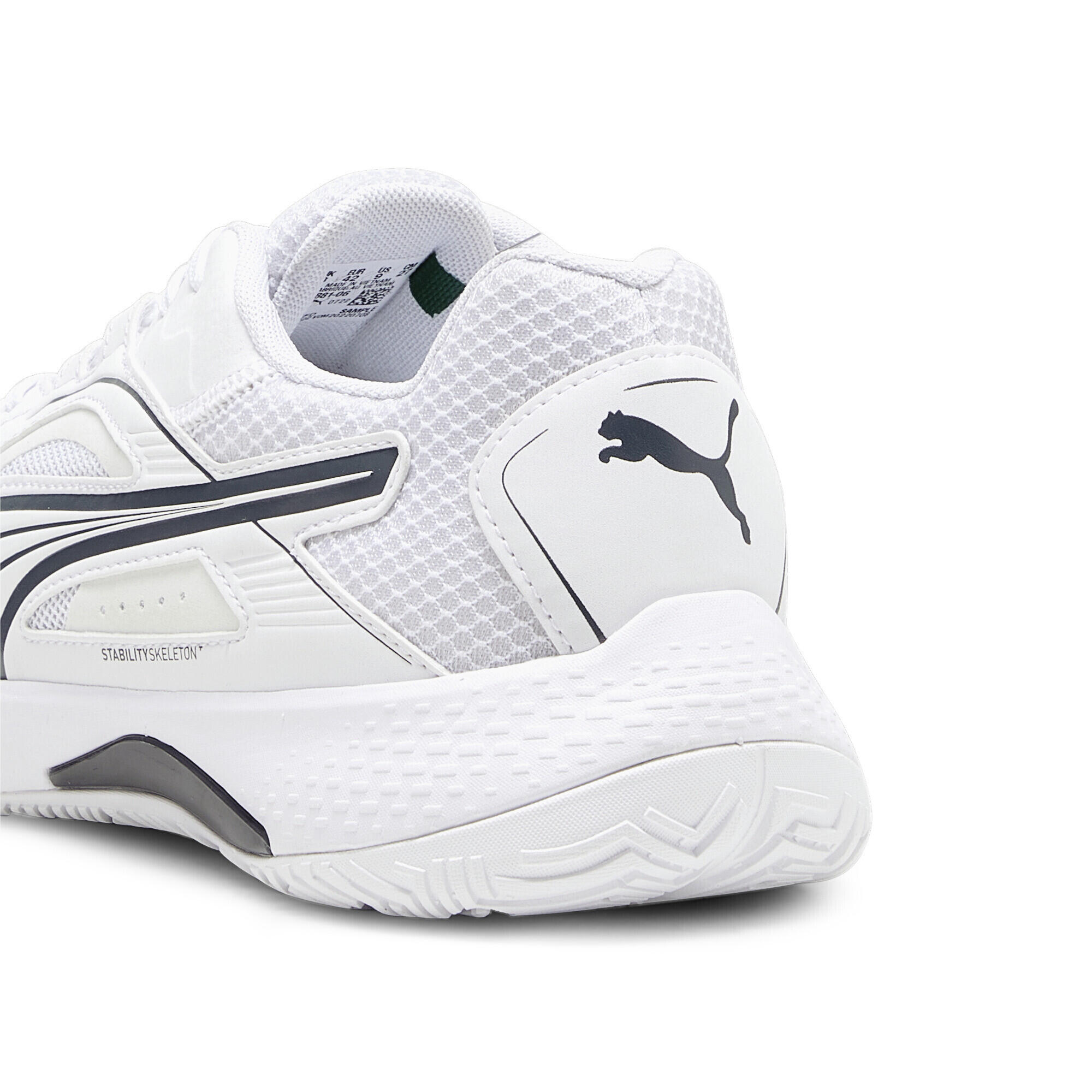 Chaussures de sport en salle Solarstrike II PUMA White Shadow Gray 4/7