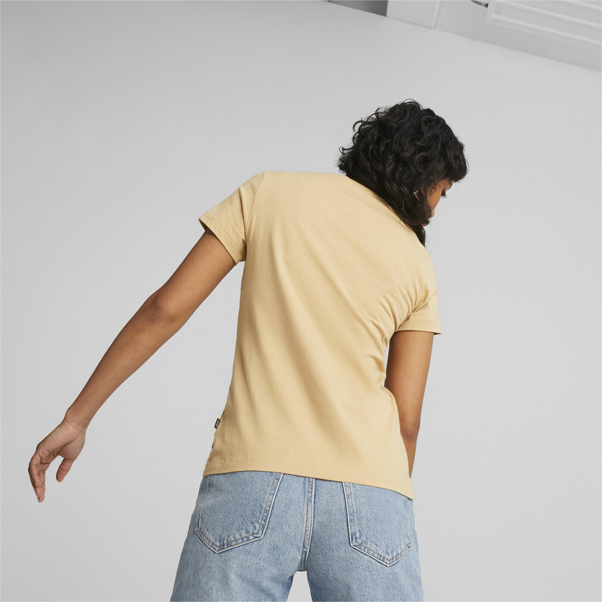T-shirt Essentials Logo Femme PUMA Sand Dune Beige 4/5