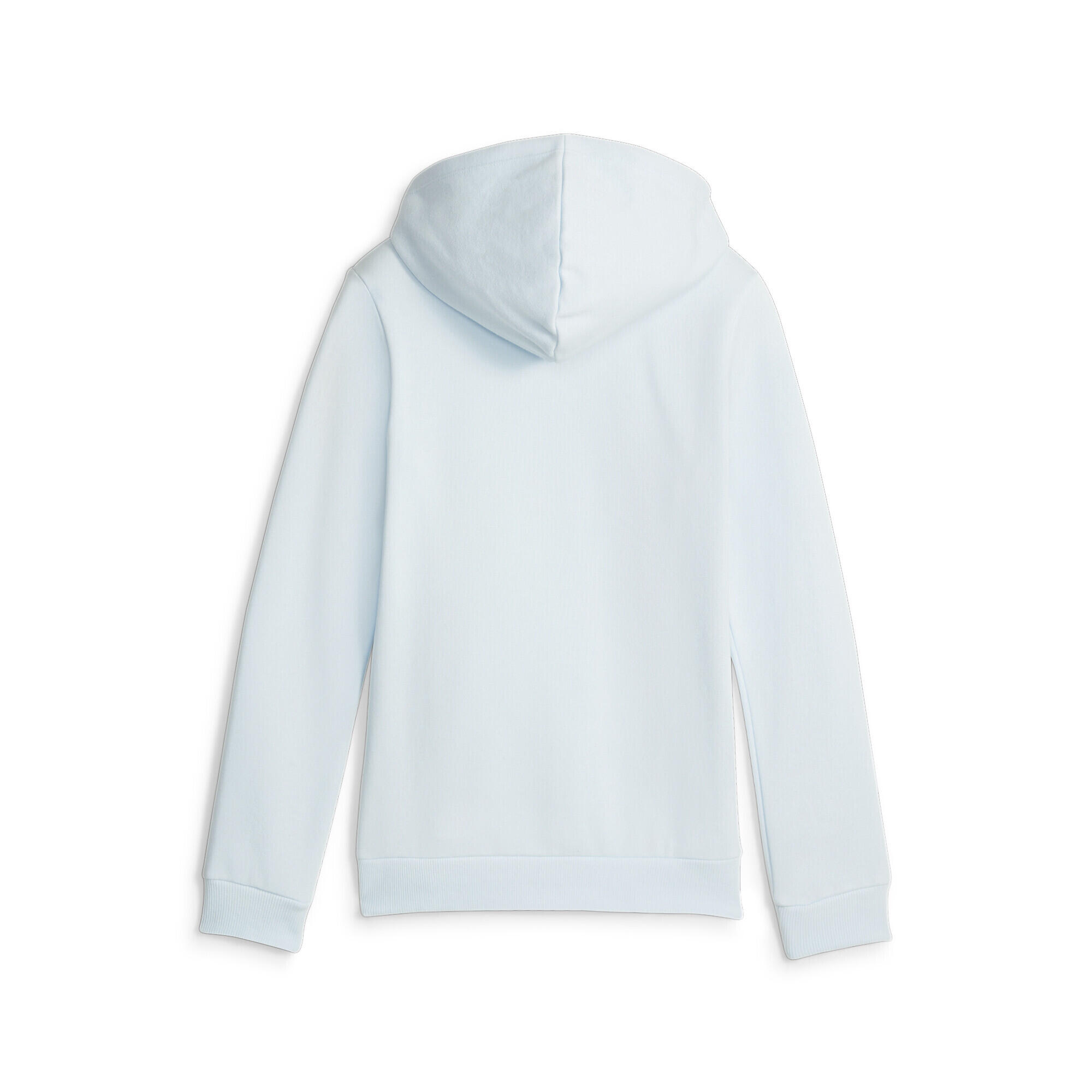 Essentials Logo Hoodie Mädchen PUMA Icy Blue 5/6