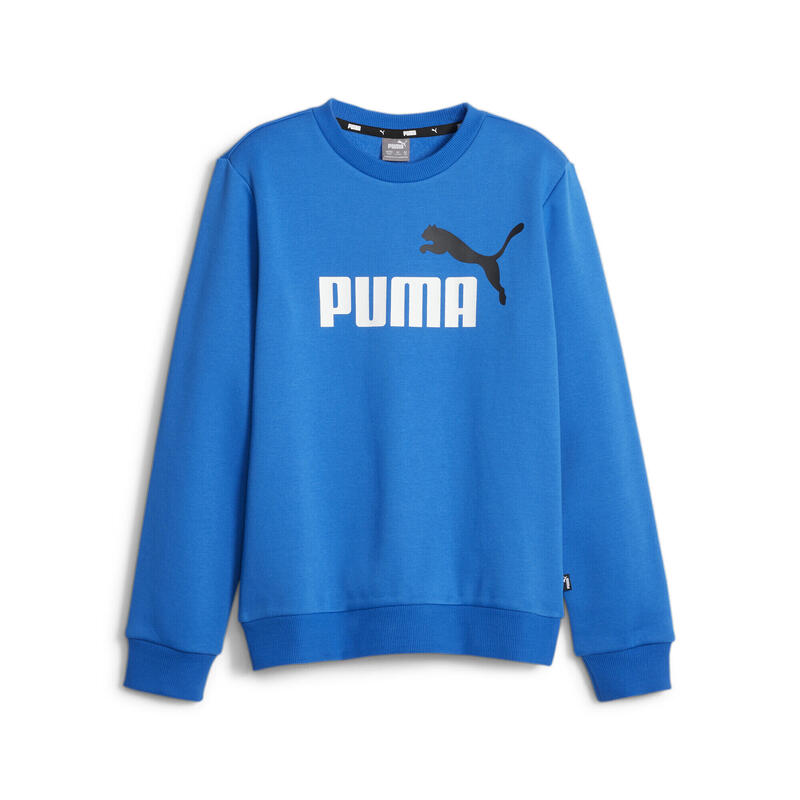 Felpa girocollo Essentials+ Two-Tone Big Logo da ragazzi PUMA Racing Blue