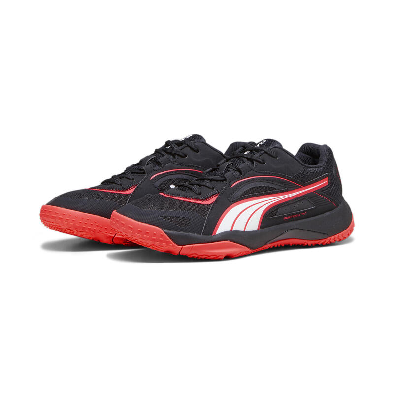 Chaussures de sport en salle Solarstrike II PUMA Black Fire Orchid White Red