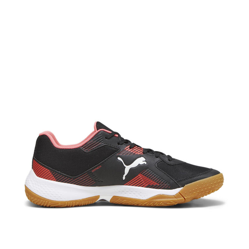 Chaussures de sport en salle Solarflash II PUMA Black Fire Orchid White Gum Red