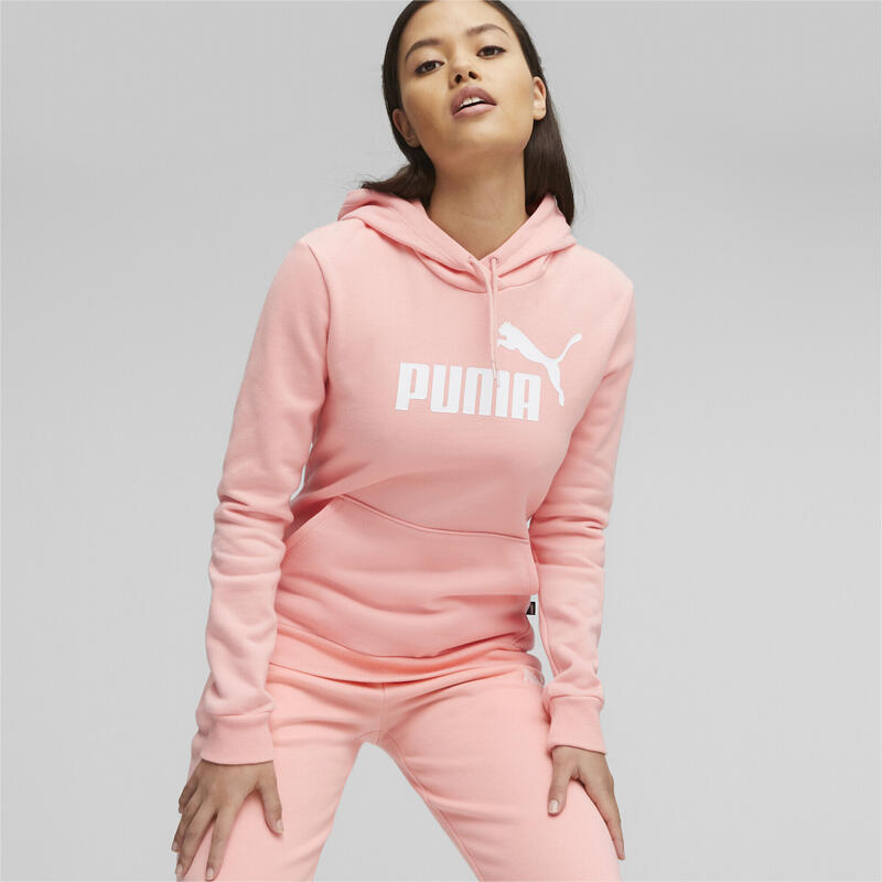 Essentials Logo FL hoodie Damen PUMA Peach Smoothie Pink