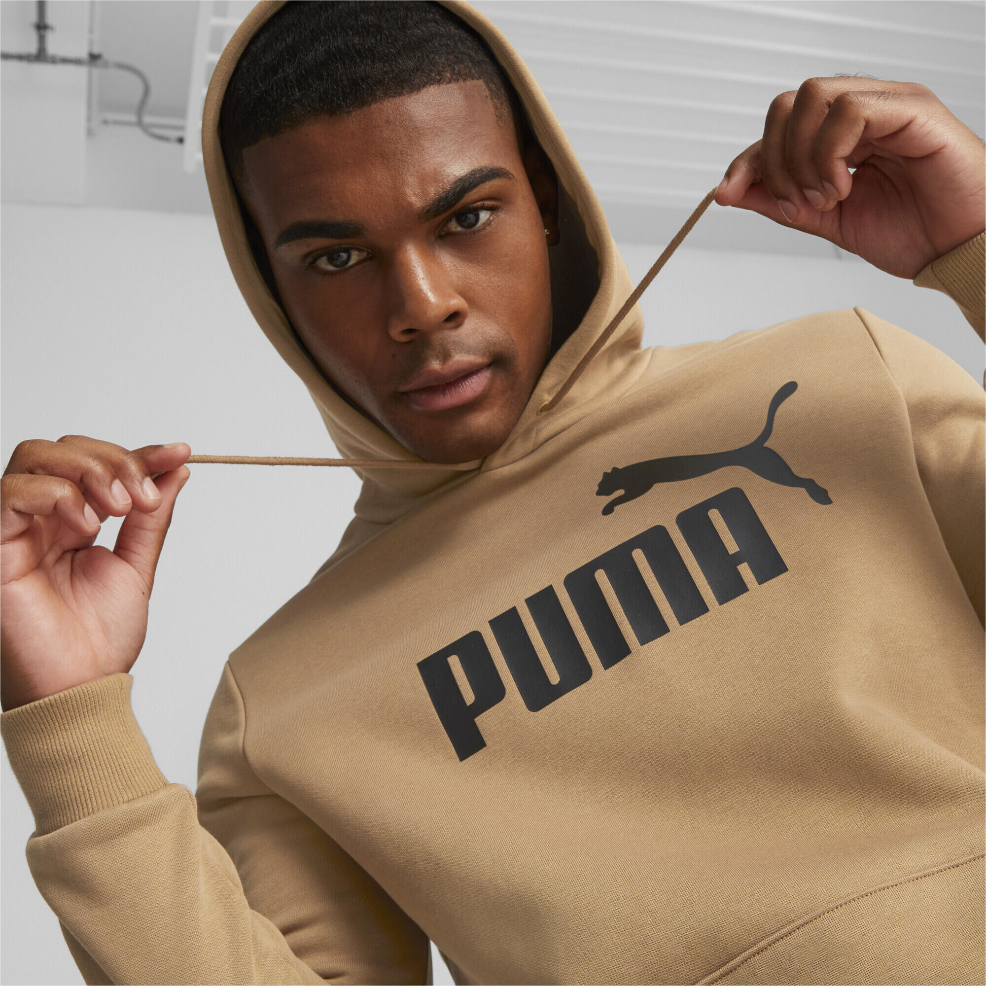 Sweat à capuche Essentiels Big Logo homme PUMA Toasted Beige 4/6