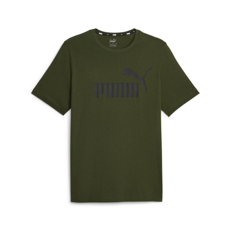 T-Shirt PUMA Essentials Logo para homem Verde Murta