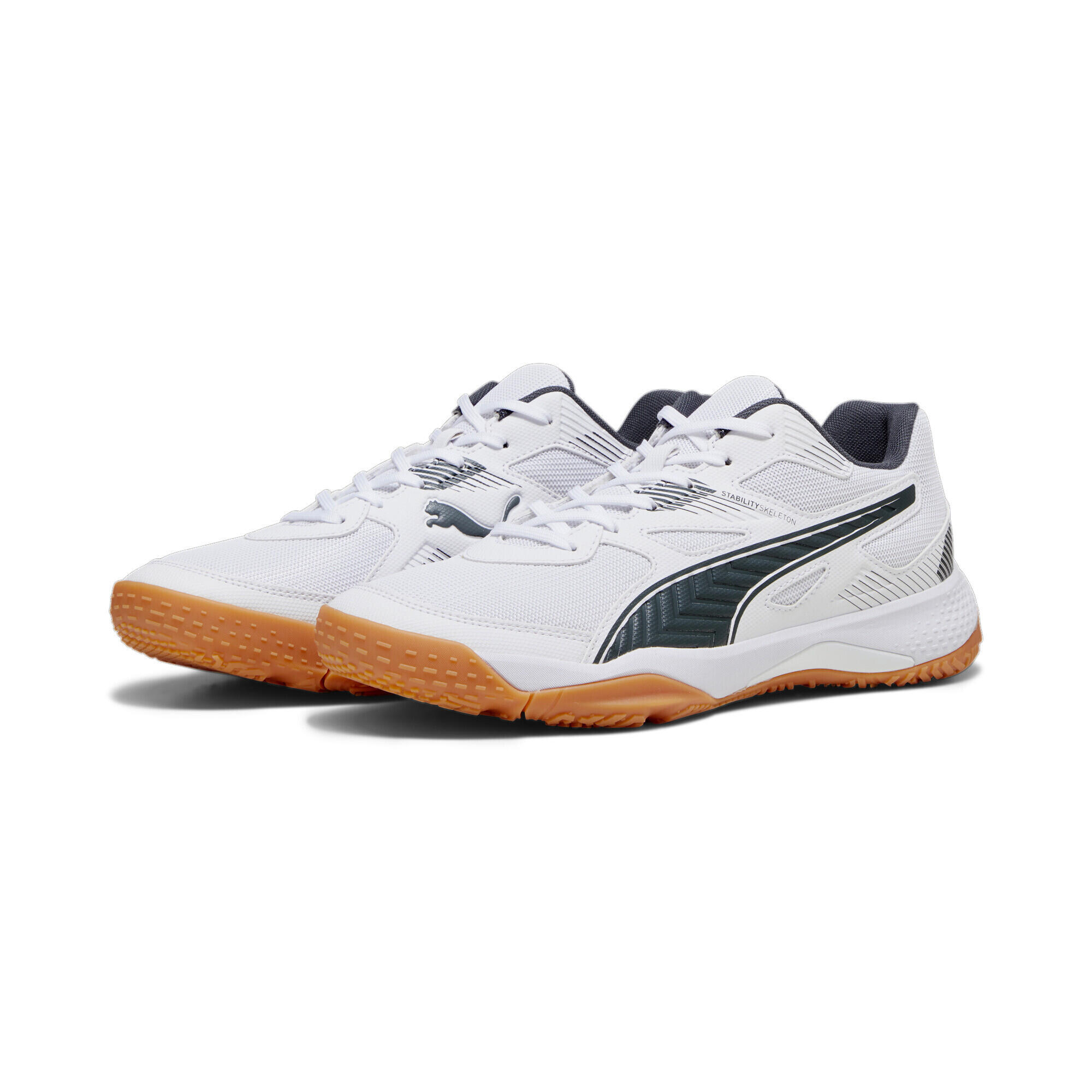 Solarflash II Hallen-Sportschuhe Herren PUMA White Shadow Gray Gum