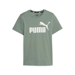 Essentials T-Shirt mit Logo Jungen PUMA Black PUMA - DECATHLON