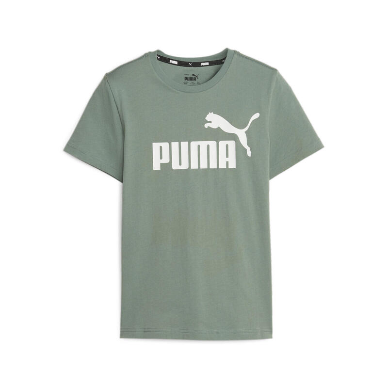 Camiseta Essentials Logo Niño PUMA Eucalyptus Green