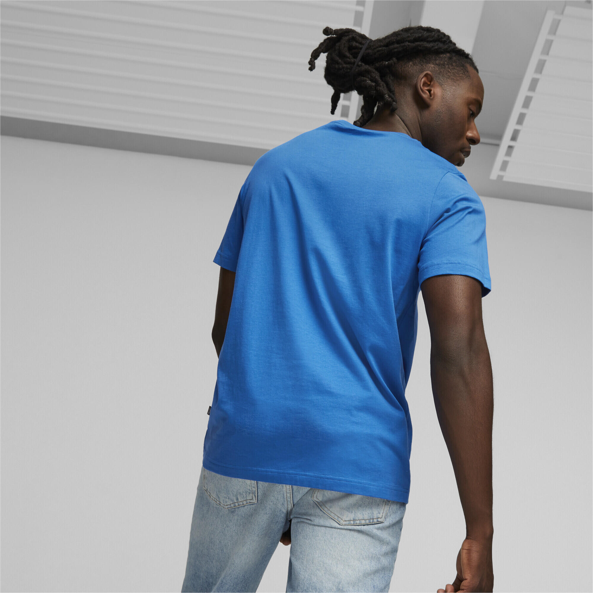 Camiseta con logotipo pequeño Essentials Hombre PUMA Racing Blue 4/5