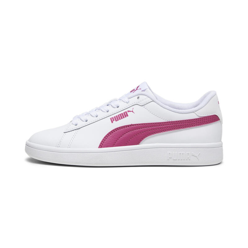 Smash 3.0 Leather Sneakers Jugendliche PUMA White Pinktastic Pink