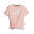 T-shirt annodata Essentials+ Logo da ragazza PUMA Peach Smoothie Pink