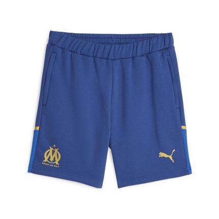 Shorts de fútbol Olympique de Marseille Casuals PUMA Clyde Royal White Blue