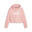 Felpa con cappuccio Essentials Cropped Logo da donna PUMA Peach Smoothie Pink