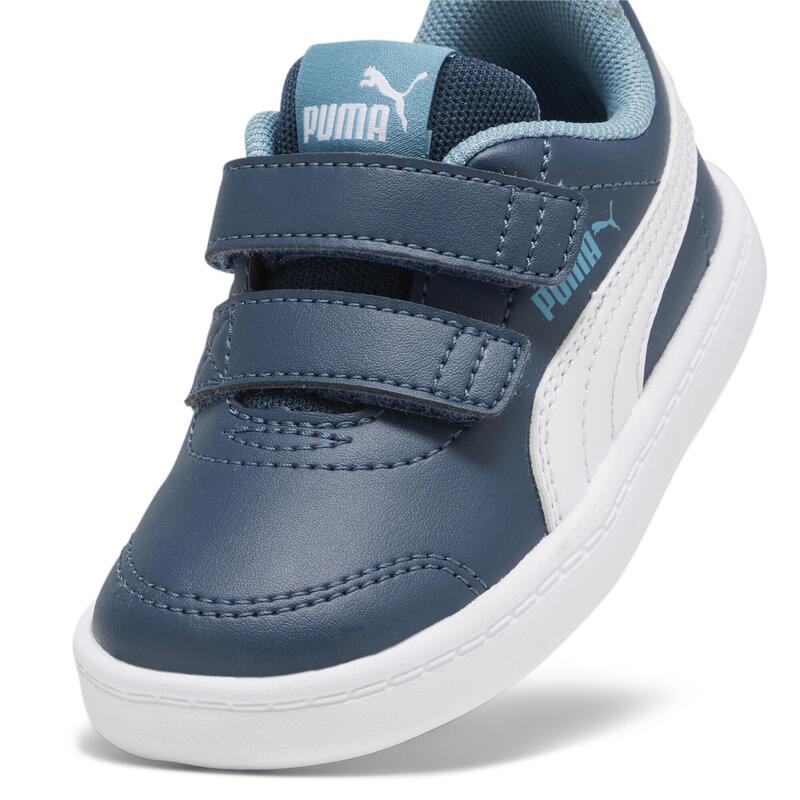 Scarpe da ginnastica Courtflex V2 da bimbo PUMA Dark Night White Blue