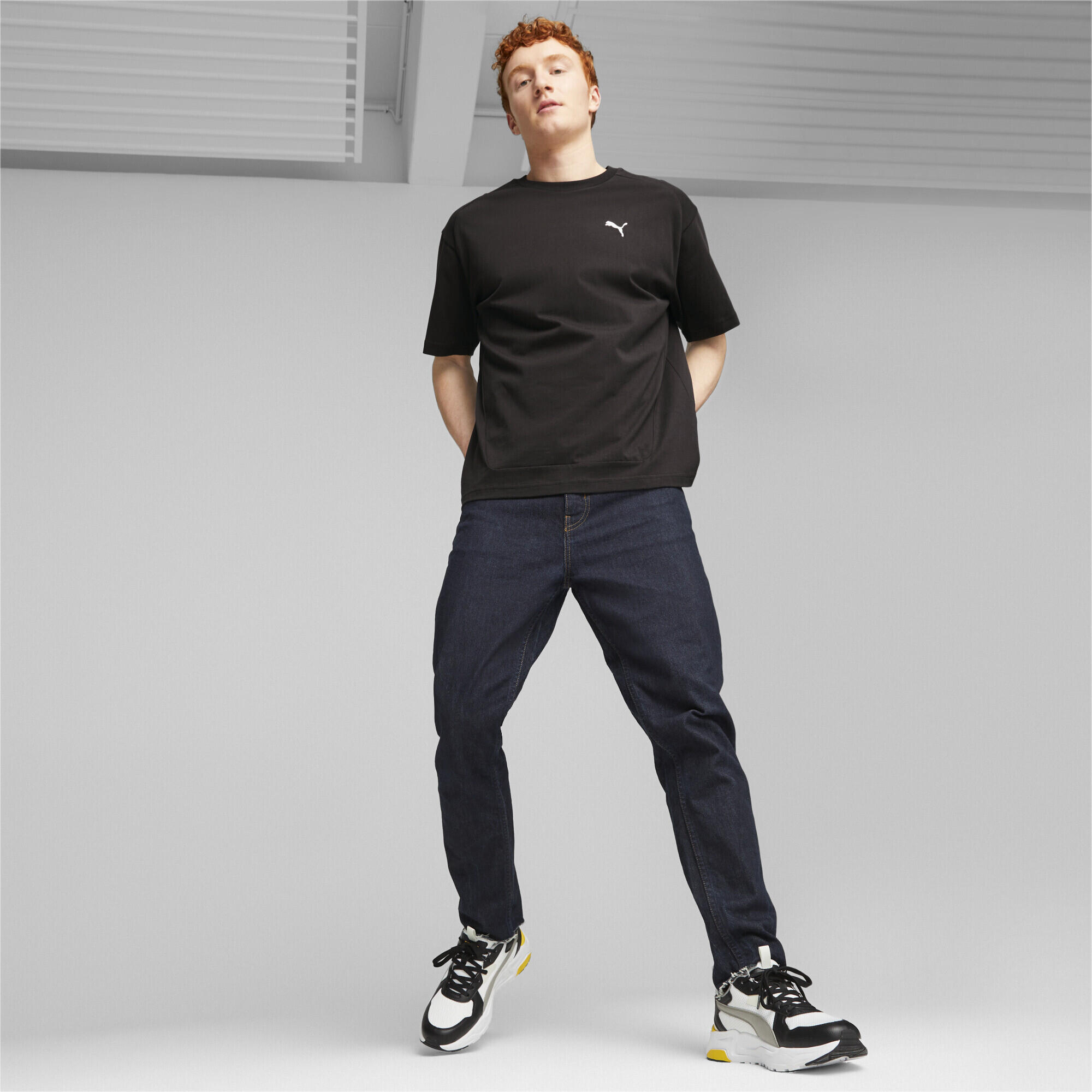 T-shirt RAD/CAL da uomo PUMA Black 3/6