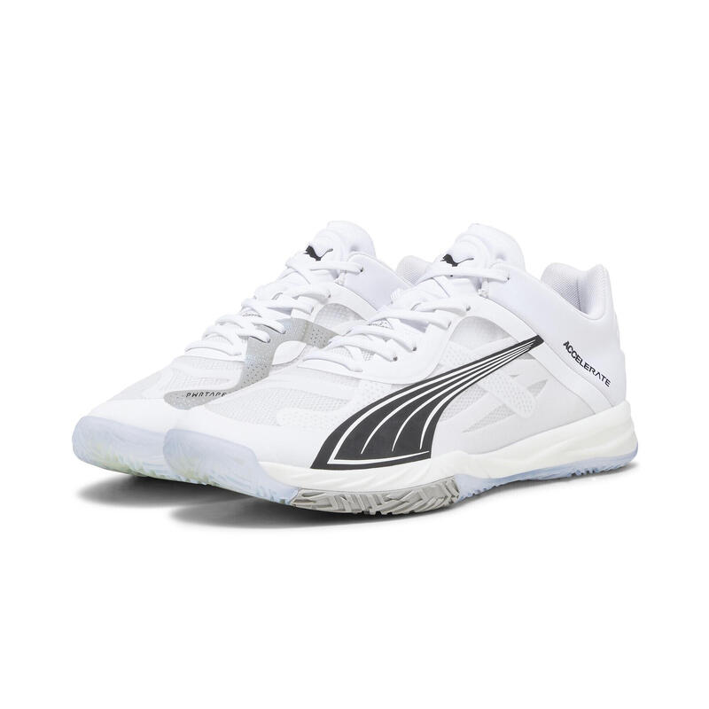 Accelerate NITRO SQD Hallensportschuhe Herren PUMA White Black Concrete Gray