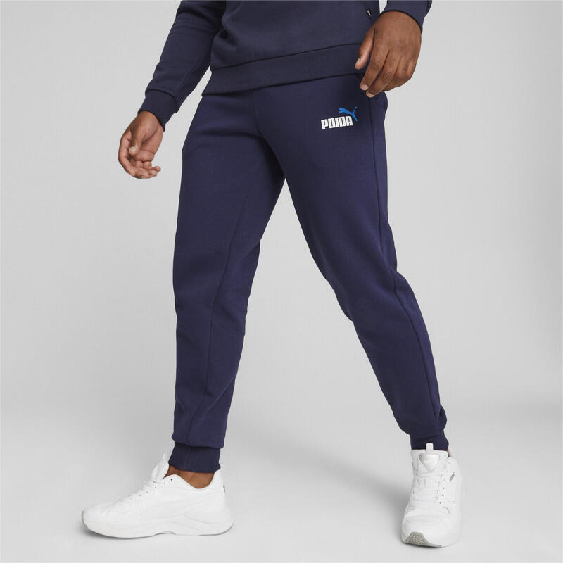 Essentials+ 2 Col Logo broek voor heren PUMA Navy Blue