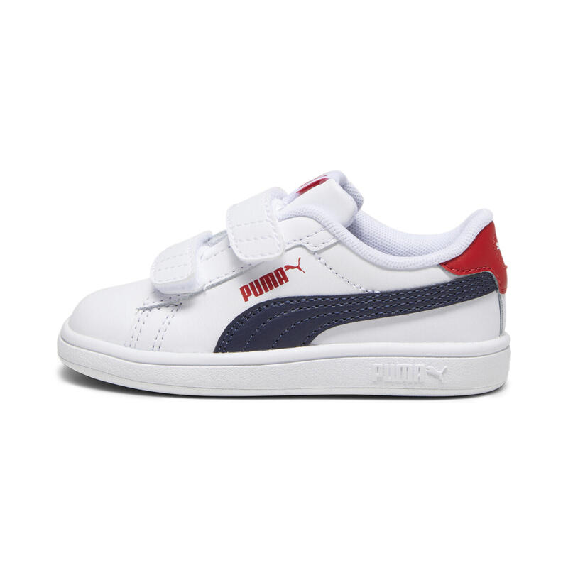 Zapatillas Bebés Smash 3.0 Leather V PUMA White Navy For All Time Red Blue