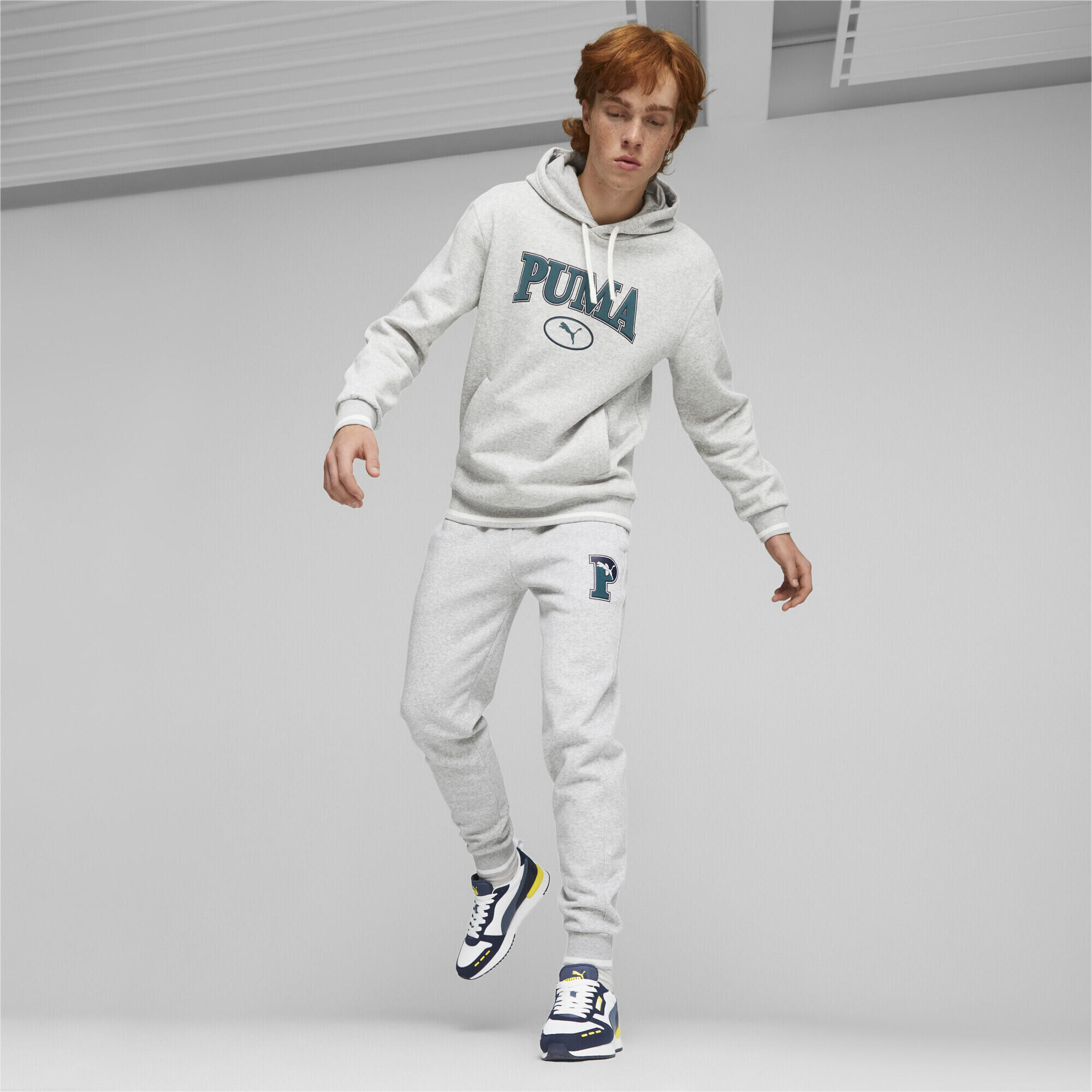 Pantalones de chándal PUMA SQUAD Hombre PUMA Light Gray Heather 4/6