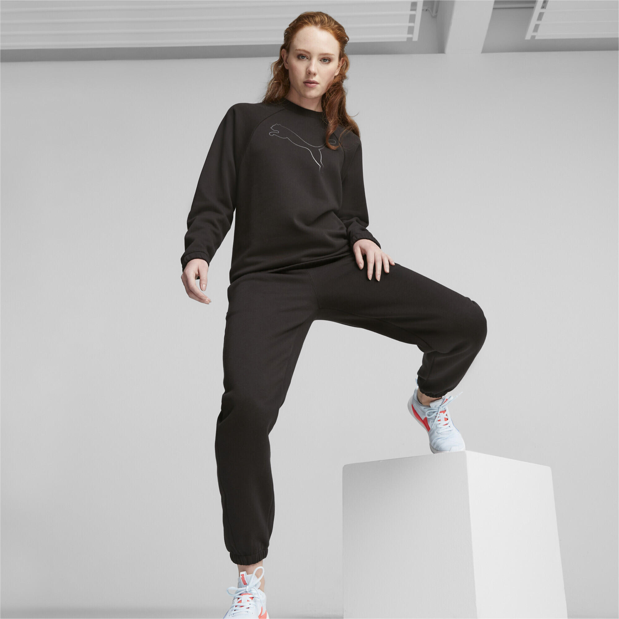 Pantalones de ch ndal PUMA MOTION Mujer PUMA Black Decathlon