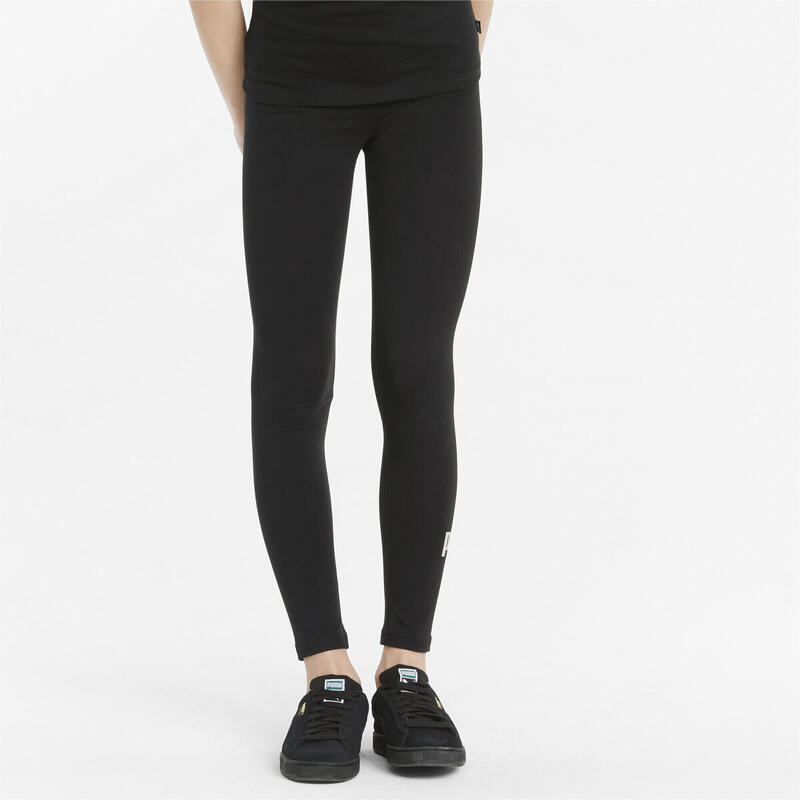 Leggings Essentials+ Logo da ragazza PUMA Black