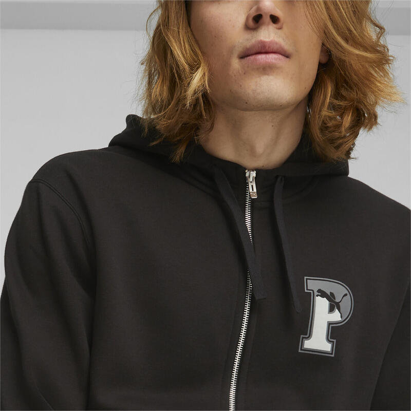 PUMA SQUAD hoodie met rits voor heren PUMA Black