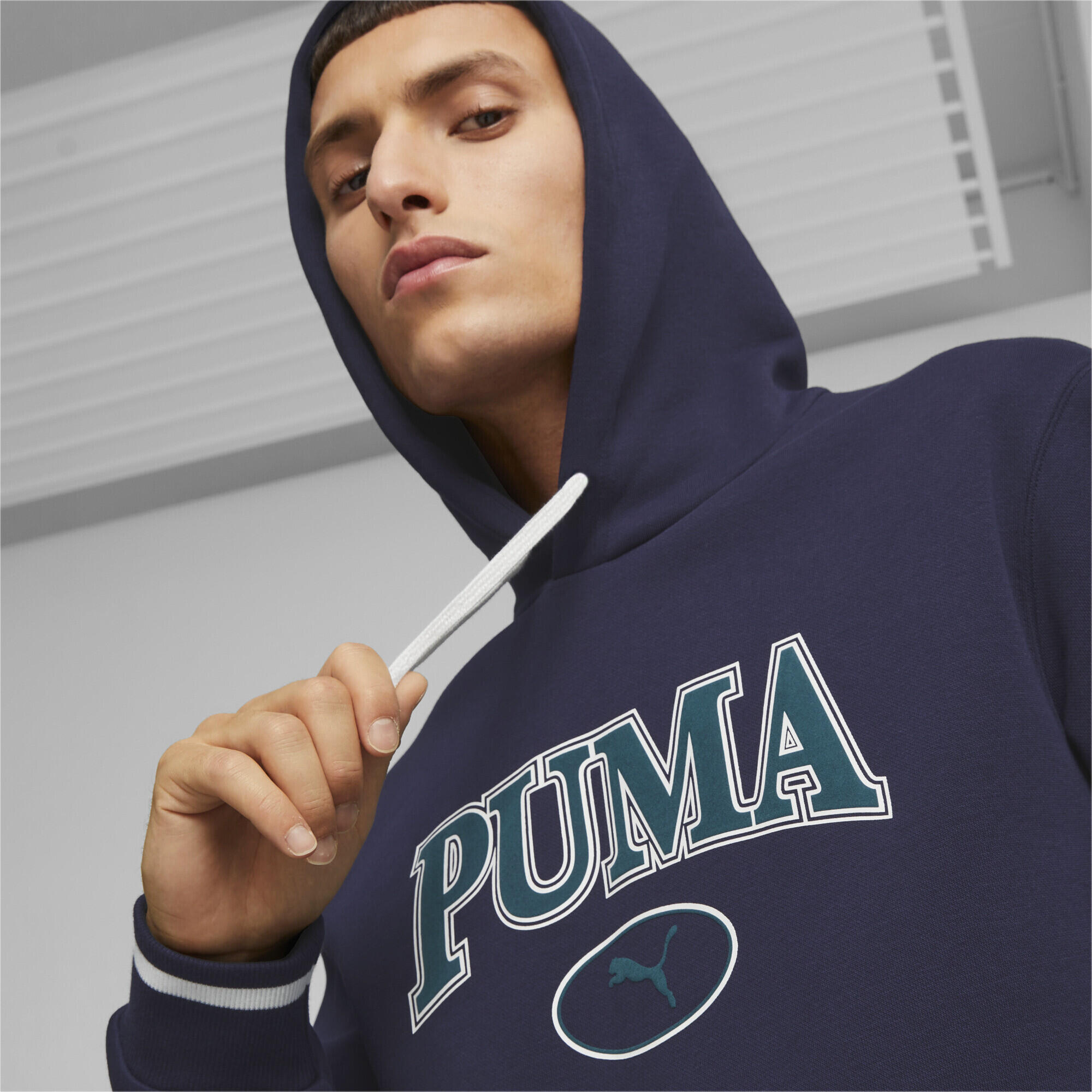 Hoodie PUMA SQUAD Homme PUMA Navy Blue 4/6