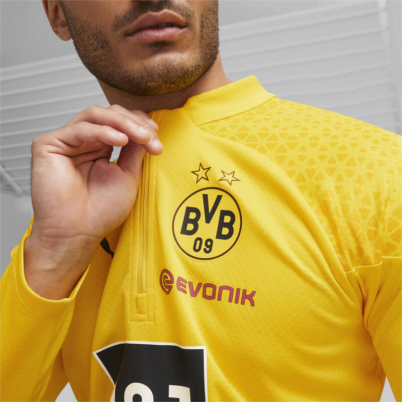 Maglia da training calcio Borussia Dortmund con zip corta PUMA