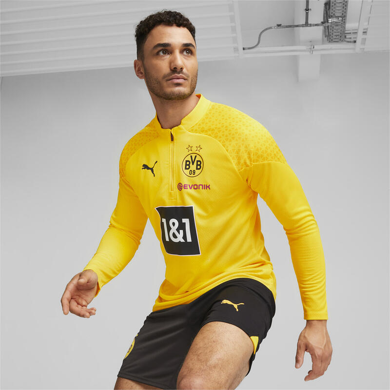 Maglia da training calcio Borussia Dortmund con zip corta PUMA